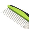 Pet Life Grip Ease' Wide and Narrow Tooth Grooming Pet Comb