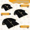 Black Plush Calming Dog Couch Bed with Anti-Slip Bottom